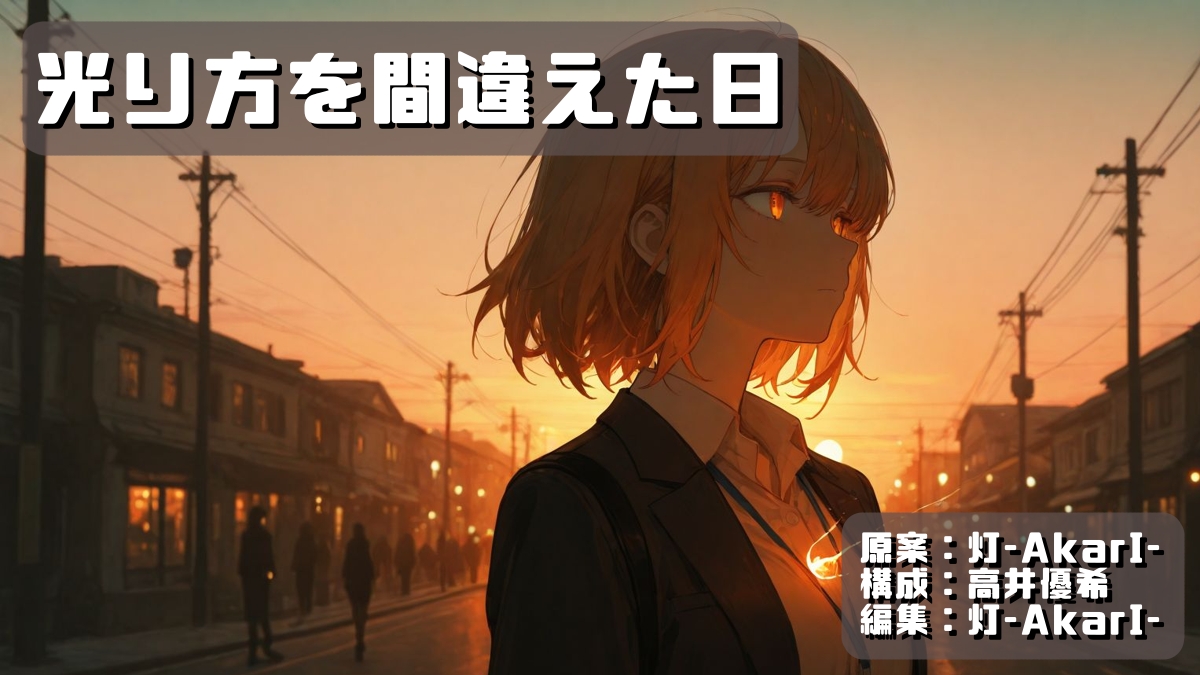 光り方を間違えた日