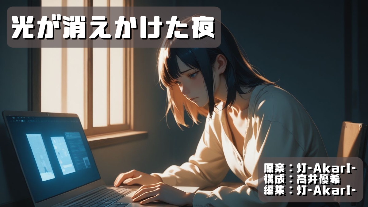 アイキャッチ［光が消えかけた夜］
